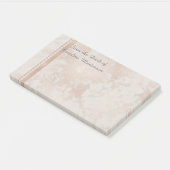 Anpassbar 10" X 6" Post es notiert Rose Gold Post-it Klebezettel (angewinkelt)