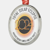Anpassbar 2024 INSGESAMT SOLAR ECLIPSE Ornament Aus Metall (Links)