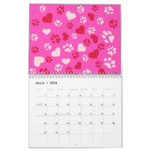 Anpassbar 2025 Kalender Zwei Fotos, Name, Rosa (Mär 2026)