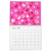 Anpassbar 2025 Kalender Zwei Fotos, Name, Rosa (Jan 2026)