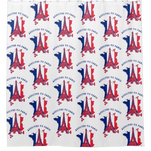 Anpassbar an PARIS Duschvorhang (Vorderseite)