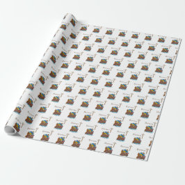 Anpassbar, Baby Boy Taufe Noah's Ark Geschenkpapier