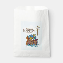 Anpassbar, Baby Boy Taufe Noah's Ark Geschenktütchen