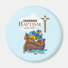 Anpassbar, Baby Boy Taufe Noah's Ark Magnet