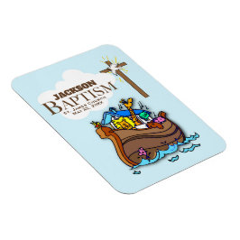 Anpassbar, Baby Boy Taufe Noah's Ark Magnet