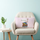 Anpassbar, Baby Girl Baptism Noah's Ark Lendenkissen (Stuhl )