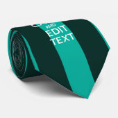 Anpassbar Behalten Text auf Streifen abspeichern Krawatte (Gerollt)