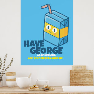 Anpassbar "Bin ich Milchionär geworden" Poster