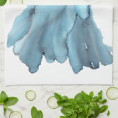 Anpassbar!! Blaue Tulpenweite-Blume- Geschirrtuch (Gefaltet)