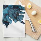 Anpassbar!! Blauer Spinne mum-große Blume- Geschirrtuch (Viertel Falte)