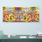 Anpassbar ¡Cinco de Mayo Fleliz! Banner (Messe)
