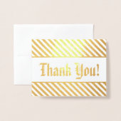 Anpassbar "Danke!" Karte (Vorderseite mit Umschlag)
