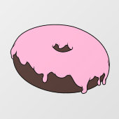 Anpassbar Dein Lieblings-Donut Fensteraufkleber (Blatt)