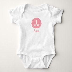 Anpassbar einen Monat Baby Strampler