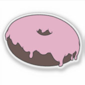Anpassbar für Ihren Lieblingsdughnut Aufkleber (Vorderseite)