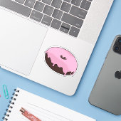 Anpassbar für Ihren Lieblingsdughnut Aufkleber (Laptop mit iPhone)