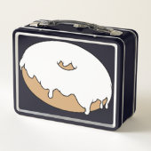 Anpassbar für Ihren Lieblingsdughnut Metall Brotdose (Rückseite)