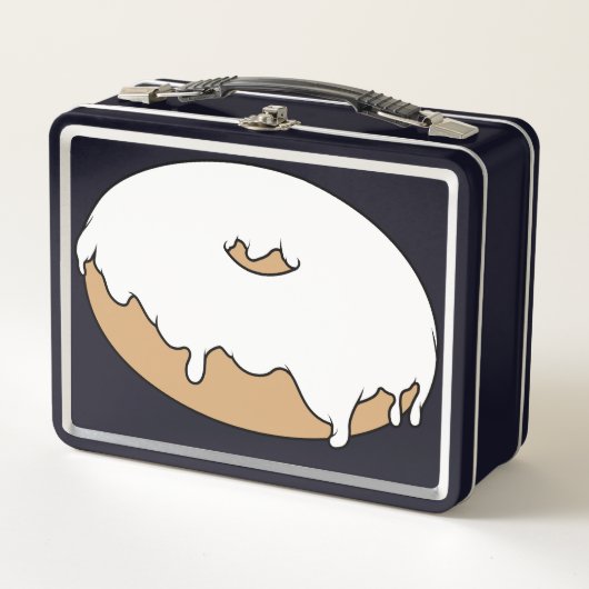 Anpassbar für Ihren Lieblingsdughnut Metall Brotdose (Vorderseite)