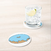 Anpassbar für Ihren Lieblingsdughnut Runder Pappuntersetzer (Vor Ort)