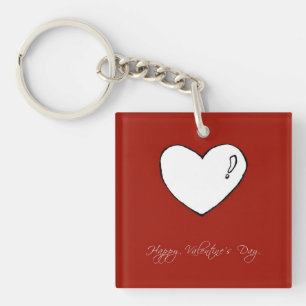 (anpassbar) Glücklicher Valentinstag Schlüsselanhänger