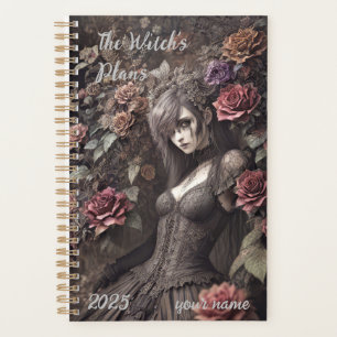 anpassbar - "Gothic Hexe Rose" Planer