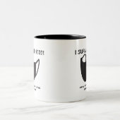 Anpassbar "I ÜBERLEBT 2020!"Tasse Zweifarbige Tasse (Mittel)