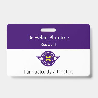 Anpassbar Ich bin eigentlich ein Doctor ID Abzeich Ausweis