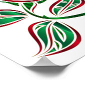 Anpassbar Ich vermisse Sie glitterte Rose maßgesch Poster (Ecke)