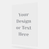 Anpassbar Ihr Design oder Text hier Personalisiert Acrylschild (Winkel)