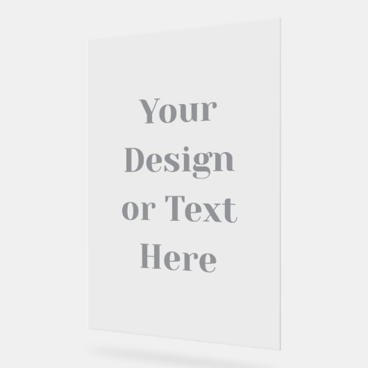 Anpassbar Ihr Design oder Text hier Personalisiert Acrylschild (Winkel)