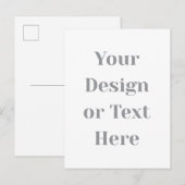 Anpassbar Ihr Design oder Text hier Personalisiert Ankündigungspostkarte (Vorne/Hinten)