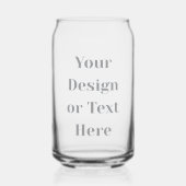 Anpassbar Ihr Design oder Text hier Personalisiert Dosenglas (Rückseite)