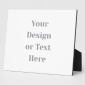 Anpassbar Ihr Design oder Text Hier Personalisiert Fotoplatte (Seite)