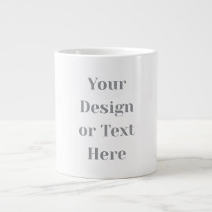 Anpassbar Ihr Design oder Text Hier Personalisiert Jumbo-Tasse