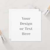 Anpassbar Ihr Design oder Text Hier Personalisiert Karte (Vorderseite/Rückseite Beispiel)