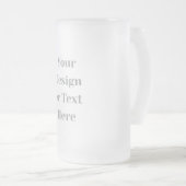Anpassbar Ihr Design oder Text Hier Personalisiert Mattglas Bierglas (VorderseiteRechts)