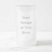 Anpassbar Ihr Design oder Text Hier Personalisiert Mattglas Bierglas (Mittel)