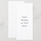 Anpassbar Ihr Design oder Text hier Personalisiert Menükarte (Vorne/Hinten)
