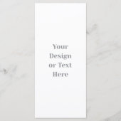 Anpassbar Ihr Design oder Text hier Personalisiert Menükarte (Vorderseite)