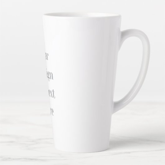 Anpassbar Ihr Design oder Text Hier Personalisiert Milchtasse (Rechts)