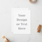 Anpassbar Ihr Design oder Text hier Personalisiert Mitteilungskarte (Vorderseite/Rückseite Beispiel)