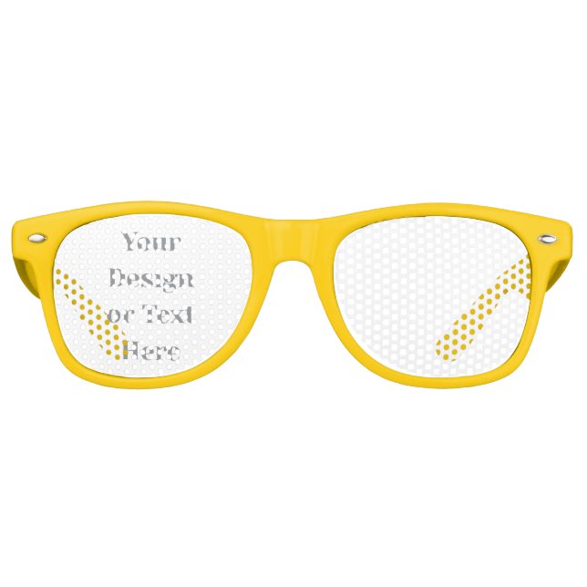 Anpassbar Ihr Design oder Text hier Personalisiert Partybrille (Vorderseite)