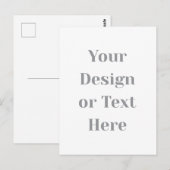 Anpassbar Ihr Design oder Text Hier Personalisiert Postkarte (Vorne/Hinten)