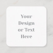 Anpassbar Ihr Design oder Text hier Personalisiert Quadratische Visitenkarte (Vorderseite)