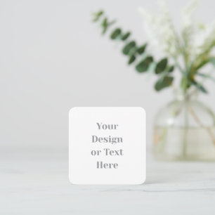 Anpassbar Ihr Design oder Text hier Personalisiert Quadratische Visitenkarte
