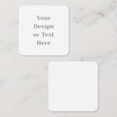 Anpassbar Ihr Design oder Text hier Personalisiert Quadratische Visitenkarte (Vorne/Hinten)