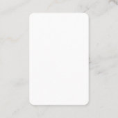 Anpassbar Ihr Design oder Text Hier Personalisiert Visitenkarte (Rückseite)