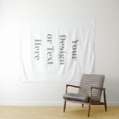 Anpassbar Ihr Design oder Text hier Personalisiert Wandteppich (Beispiel (Horizontal))