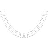 Anpassbar Ihr Design oder Text hier Personalisiert Wimpelkette (Alle)