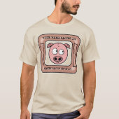 Anpassbar (IHR NAME) Bacon Company T-Shirt (Vorderseite)